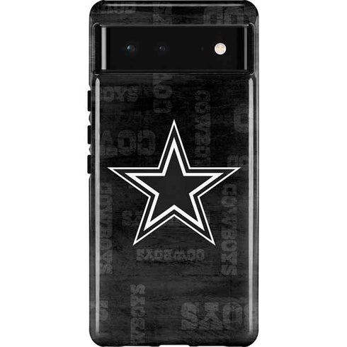 NFL Dallas Cowboys Black & White Pixel Cases